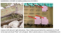 1/35 BMP Lower Hull Anti-mine Armor Plate