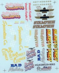 Slixx 8063 Gasser Mini Sheet #39 1/24 1/25 decal