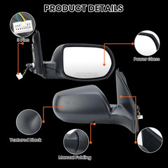 New Front Mirror Passenger Side For 2012 2013 2014 2015 2016 Honda CRV Non-Heate