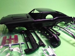 1967 Ford Mustang GT 350 1/25 Caroll Shelby Hood Body Glass Chrome Bumper Mirror