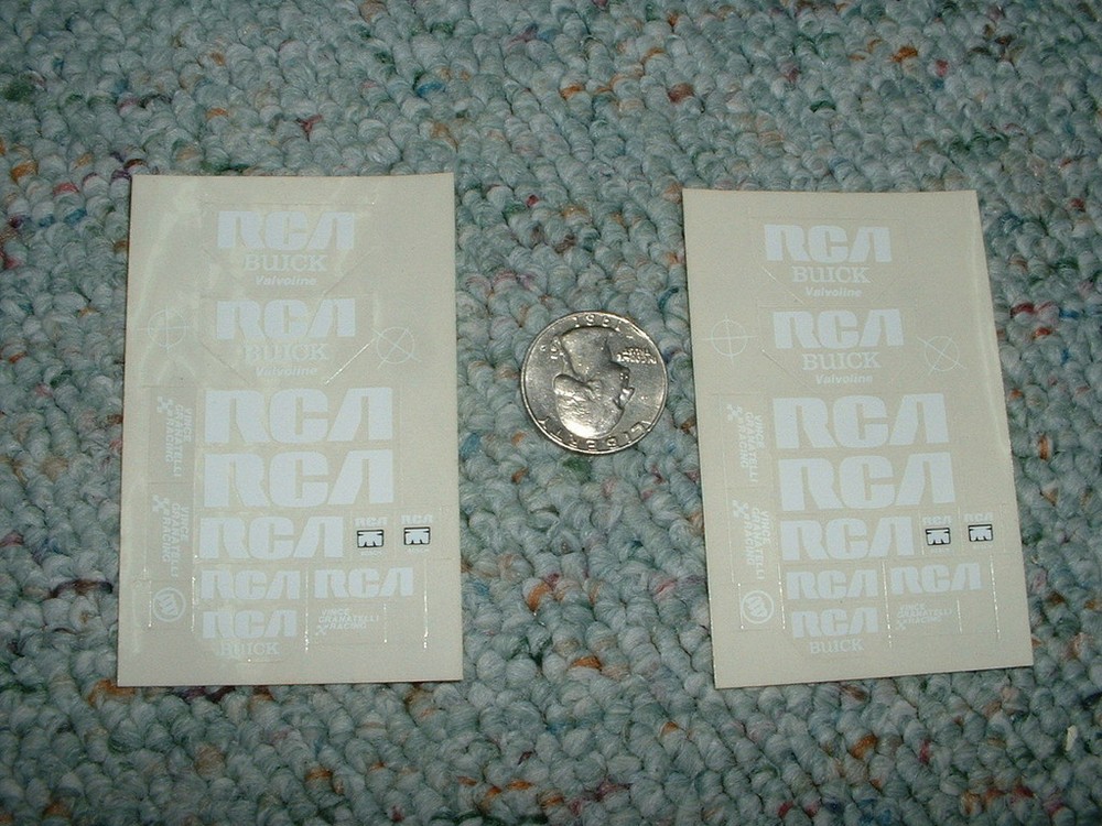 Manufacturer ? Stickers decals 1/24 1/25 RCA Buick Vince Granatelli Racing C24
