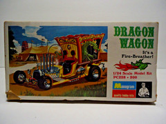 DRAGON WAGON TOM DANIEL SHOW ROD MODEL KIT MONOGRAM VINTAGE 1969 RARE