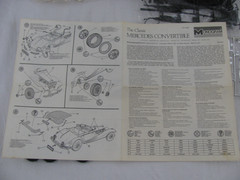 1982 Monogram 1/24 Classic Mercedes 540K Cabriolet Model Car Kit #2306 New!