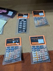 Prestons Car Parts – #1 – 1:24 Scale – Assorted License Plate/Tire Decals – NOS