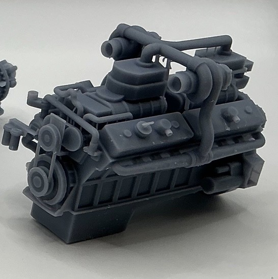 1/16 th scale Detroit Diesel 16V diesel engine by 3dlemur