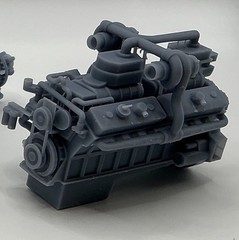 1/25th scale Detroit Diesel 16V diesel engine by 3dlemur