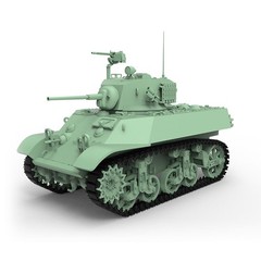 Army Tank Unpainted 1/35 Military Model Kit US M3A3 Stuart Light Tank