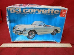 Vintage ‘53 Corvette Model Car Kit First Edition All-American Sports Car