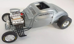Dragster Race Car w/55Chevy57 Corvette Engine Hot Rat Rod24Drag1:18Built Model12