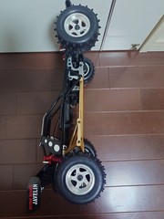 Kyosho Optima Javelin Body 4WD Off-road RC Buggy Black Gold Rubber Tires