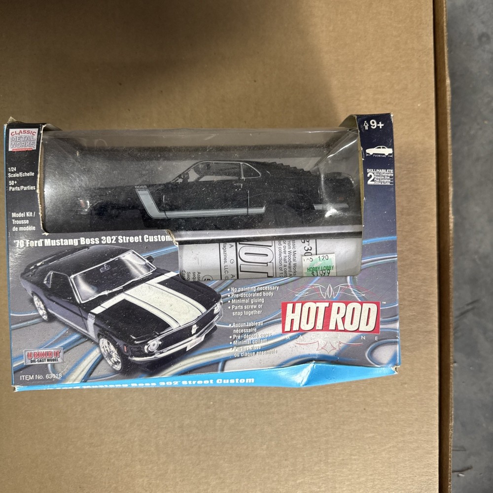 Classic Metal Works Boss 302 Mustang Hot Rod Die-Cast Model 2003 1/24 Sealed