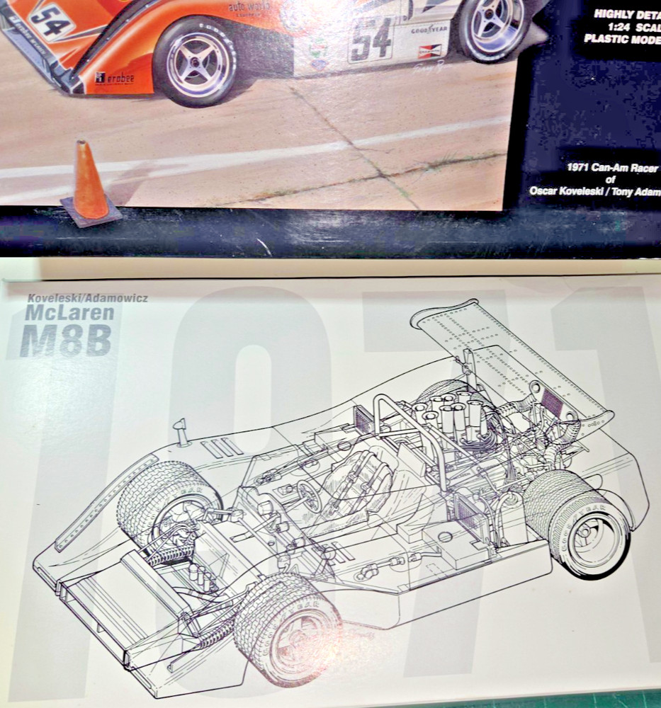 McCLAREN M8B 1971 CAN AM RACER CHASSIS,SUSPENSION,INTERIOR,ENGINE HIGHLY DETAIL