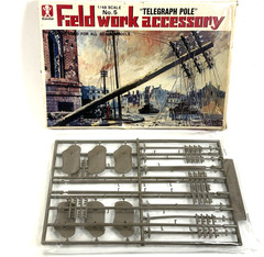 Bandai 1/48 Telegraph Pole Fieldwork Accessory Kit Parts Sealed See Photos