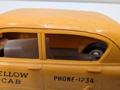 PMC 1954 Plymouth Belvedere Yellow Cab Taxi Dealer Promo Model Toy Car 4 Screw