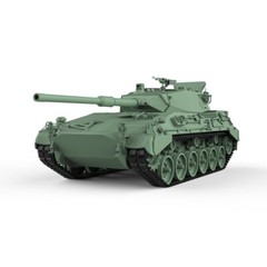 SSMODEL 1/87 HO Scale Railway Military Model Kit Argentina TAM Medium Tank