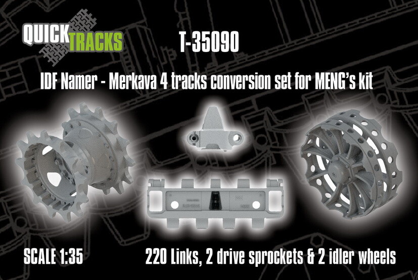 QuickWheel 1/35 IDF Namer – Merkava IV Tracks Conversion set for MENG kit