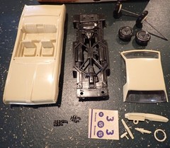 Palmer 1969 Mercury Cougar model kit 60s issue