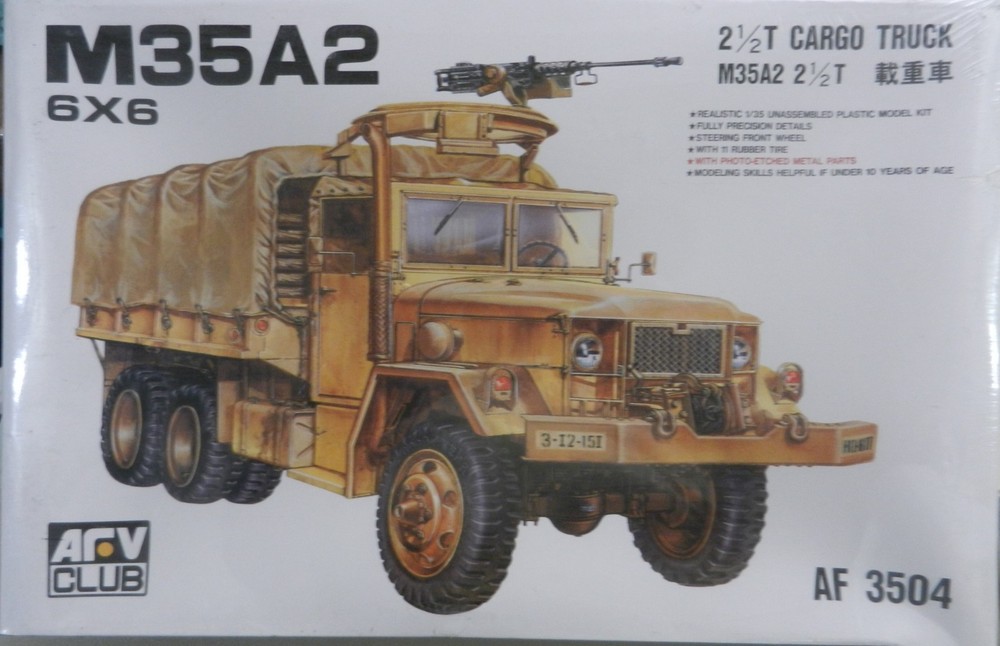 AFV Club 1/35 AF3504 M35A2 6×6 2-1/2 ton Cargo Truck Model Kit