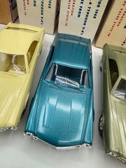 7 NOS Johan 1968 AMC Javelin SST Dealer Promo Cars w/ Original Boxes & CASE BOX