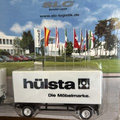 German plastic model truck trailer Replica Hulsta/SLC