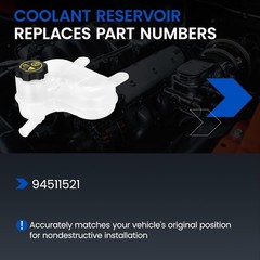 Engine Coolant Reservoir Tank 94511521 Compatible with Chevrolet Spark