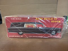 “Rare” JO-HAN HEAVENLY HEARSE 1966 1/25, FACTORY SEALED, Unassembled Kit “New”