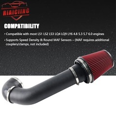 4” LS Swap Cold Air Intake kit Compatible with LS1 LS2 LSX LQ4 LQ9 Restomod A