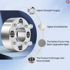 OCPTY 4Pcs 2″ Wheel Spacers 4×110 Studs 10×1.25 74.1mm 4Lug Hubcentric Wheel