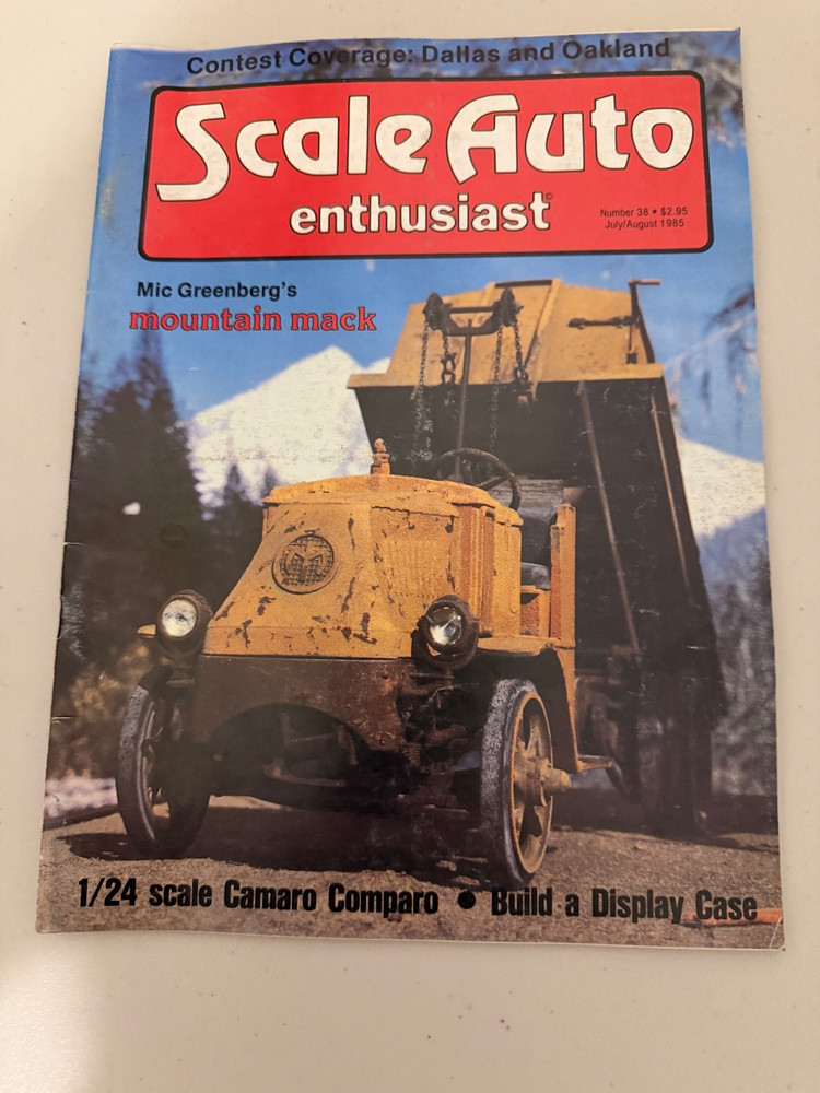 VINTAGE SCALE AUTO ENTHUSIAST MAGAZINE JULY/AUGUST 1985 NO. 38 ORIGINAL