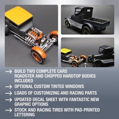 Amt Unknown 1925 Ford T Chopped 1:25 Scale Model Kit, Neutral (Amt1167