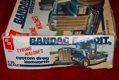 VINTAGE AMT Tyrone Malone’s Kenworth Bandag Bandit Truck Made in USA AS IS!