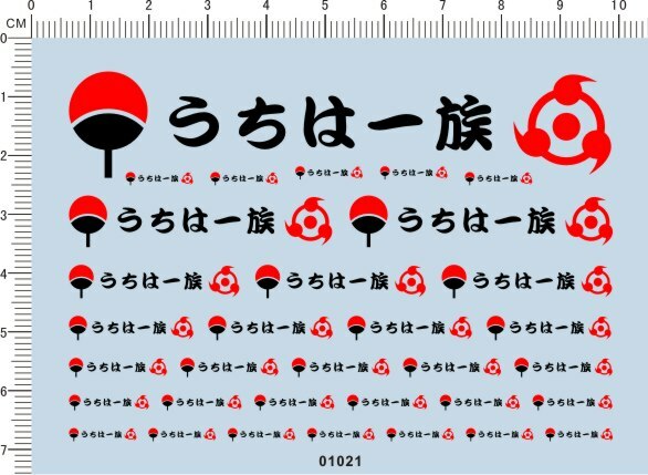 decals Anime for different scales model kits 01021
