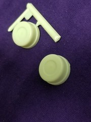 TWO REAR BRAKE DRUMS from Diamond REO Truck Tractor 1:25 AMT Model Kit