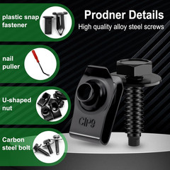/ 1/4-20 M6-1.0 Extruded U Nuts & Body Bolts Kit Engine under Cover Splash Shiel