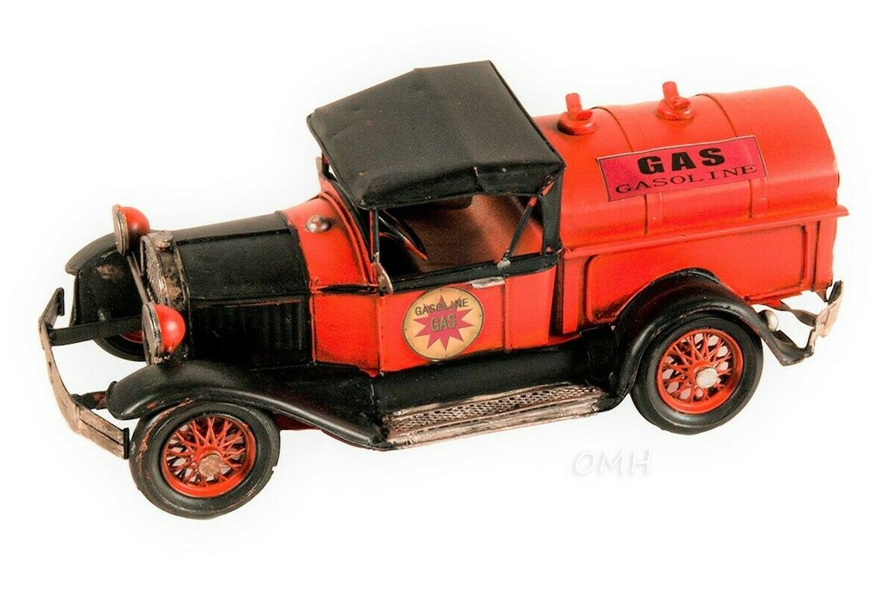 1930s Ford Model AA Fuel Tanker Gas Truck Metal Model 11″ Automobile Decor New
