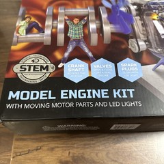 Discovery Mindblown Model Engine Building Kit 4 Cylinder Combustion Open Box NEW