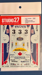 1/24 Porsche 962C Rothmans/Canada. by Studio 27
