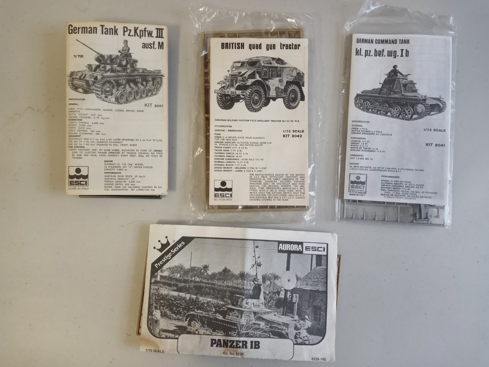 1/72 Esci Panzer IB Morris Quad Pzkpfw III M