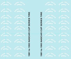 Goodyear Tire Decals – 1981 to 1993 – 1:24 Scale Waterslide decals
