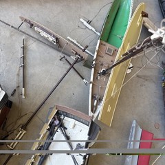 Large Group Lot Vintage Model Models Ship Ships Boat Boats Junk Yard Junkyard