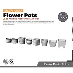 Yao’s Studio LYT72006A 1/72 Model Railroads Display Prop Flower Pots