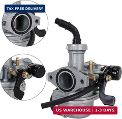RUTU PZ22 Carburetor 22mm Carb with 38mm Air Filter Cleaner Intake Pipe Kit for