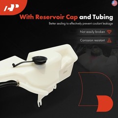 A-Premium Engine Coolant Overflow Recovery Reservoir Tank [with Cap &