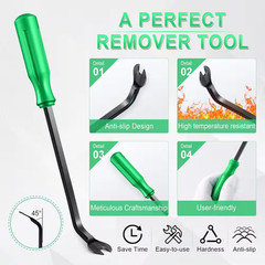 Auto Trim Removal Tool Kit Plastic Pry Tool Set Green 5-Pieces for Interior Door