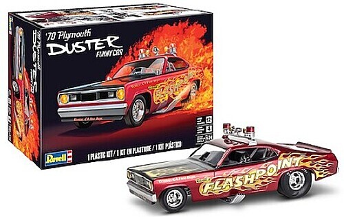 Revell 1970 Plymouth Duster Funny Car – Plastic Model Car Kit – 1/24 Scale
