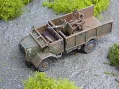 Modified Roco Minitanks Painted WWII German MAN 5T W/AA Cannon Truck Lot#9094B©