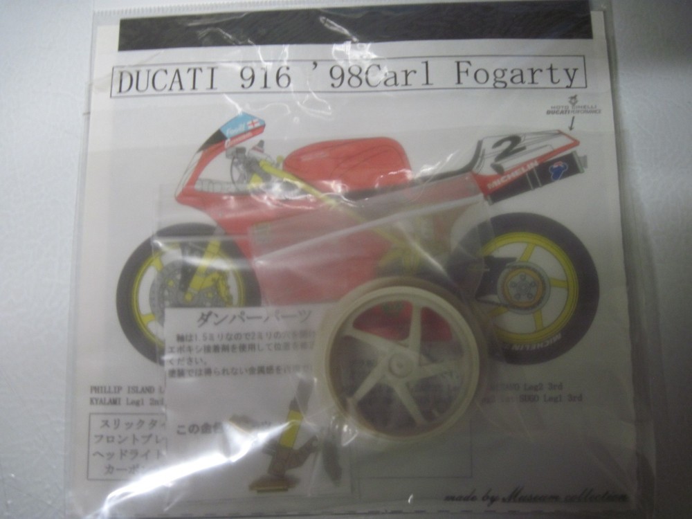 Museum Collection 1/12 Ducati 916 Superbike ’98 Carl Fogarty Decal