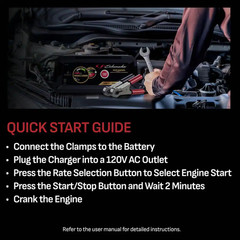 6A Car Battery Charger and Maintainer, 55A Engine Starter, 10A Boost, 6/12V for