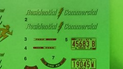 1967 Ford F-100 Pickup Truck Moebius 1/25 Waterslide Decal Sheet Service Bed
