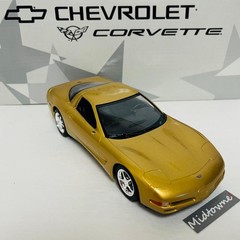 2000 Corvette C5 Coupe Gold 1:25 Scale Promo Model (Missing Mirrors)